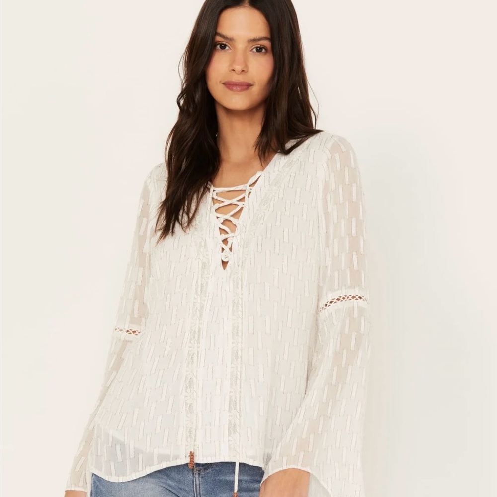 IDYLLWIND WOMEN'S AZELEA LONG SLEEVE TOP (NWOT - Large)